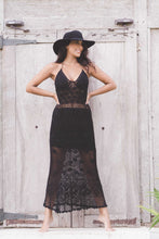 Load image into Gallery viewer, Costa Rica Long Dress Black | mon ange Louise
