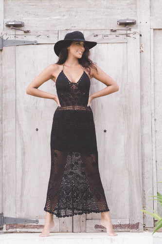 Costa Rica Long Dress Black | mon ange Louise