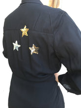 Load image into Gallery viewer, Star Long Chemisier Black | mon ange Louise
