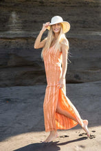 Load image into Gallery viewer, Tie Dye Long Dress Cognac | mon ange Louise

