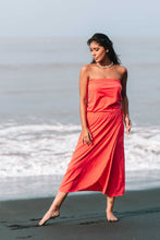 Load image into Gallery viewer, Basic Bustier Dress Coral | mon ange Louise
