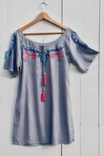 Load image into Gallery viewer, Embroidery Calou Dress Grey | mon ange Louise
