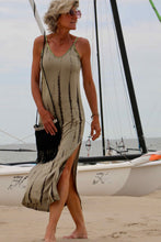Load image into Gallery viewer, Tie Dye Long Dress Khaki | mon ange Louise

