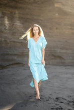 Load image into Gallery viewer, Evergreen Kaftan Dress Mint | mon ange Louise
