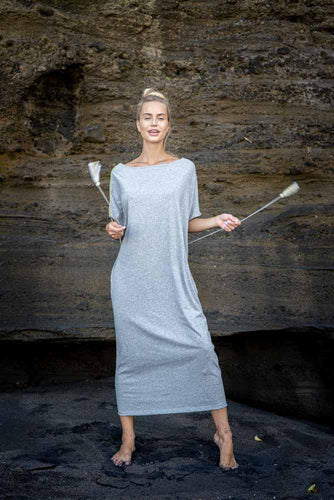 Evergreen Oversized Dress Misty Grey | mon ange Louise