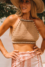 Load image into Gallery viewer, Curaçao Crochet Top Mocha | mon ange Louise
