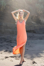 Load image into Gallery viewer, Evergreen Long Dress Orange | mon ange Louise
