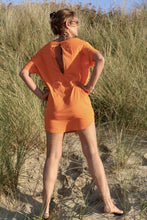 Load image into Gallery viewer, Evergreen T-Shirt Dress Orange | mon ange Louise
