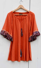 Load image into Gallery viewer, Evergreen Karen Dress Orange Rush | mon ange Louise
