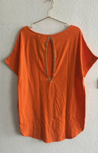 Load image into Gallery viewer, Evergreen T-Shirt Dress Orange | mon ange Louise
