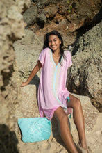 Load image into Gallery viewer, Bali Short Kaftan Pink - mon ange Louise
