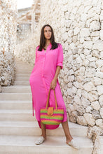 Load image into Gallery viewer, Star Long Chemisier Pink | mon ange Louise
