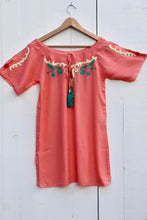 Load image into Gallery viewer, Embroidery Calou Dress Salmon | mon ange Louise
