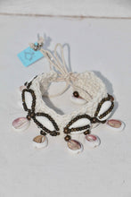 Load image into Gallery viewer, Foot/Arm Bracelet Crochet White-Bronse | mon ange Louise
