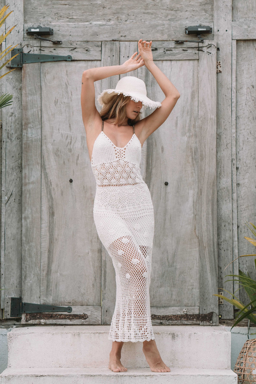 Costa Rica Long Dress White | mon ange Louise