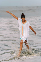 Load image into Gallery viewer, Bali Short Kaftan White | mon ange Louise

